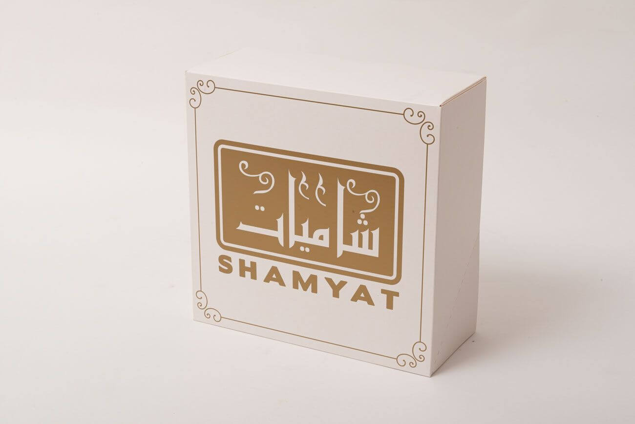 kwadratowe opakowanie cukiernicze 